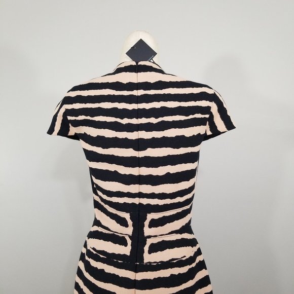 Nwt Anthropologie 4C.(4 Collective) Dress 10 Womens Segmented Labyrinth Sheath - Picture 10 of 16